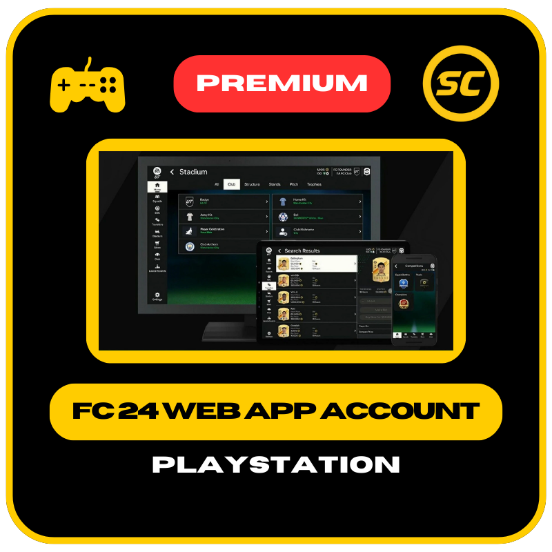 FC 24 - unlocked WebApp account - PS4 / PS5 platform (FUT Champions played and min. 40k match earnings)